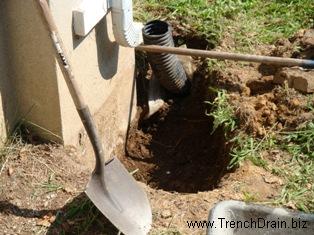 catch basin installation, home downspouts, 