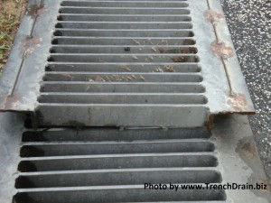 flanged trench grate, bar grate with wings, grating with lip, high volume grates