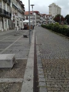 portugaltrench drain, streetscape drainage, sidewalk drains, road drains